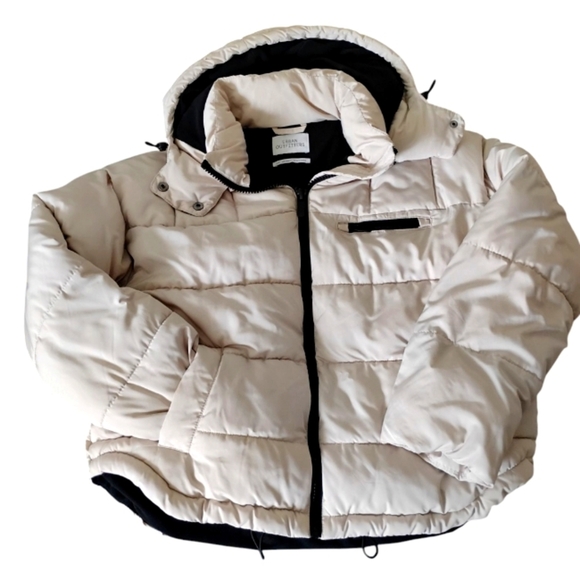 URBAN OUTFITTERS | Rae Hooded Puffer Jacket Ballerina Greyish Pink | Size Sm EUC - Picture 9 of 9